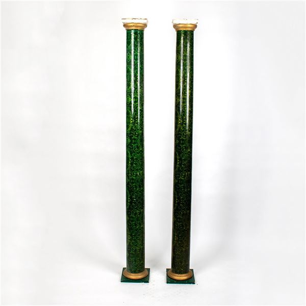 Pair of Antique Architectural Doric Style Columns