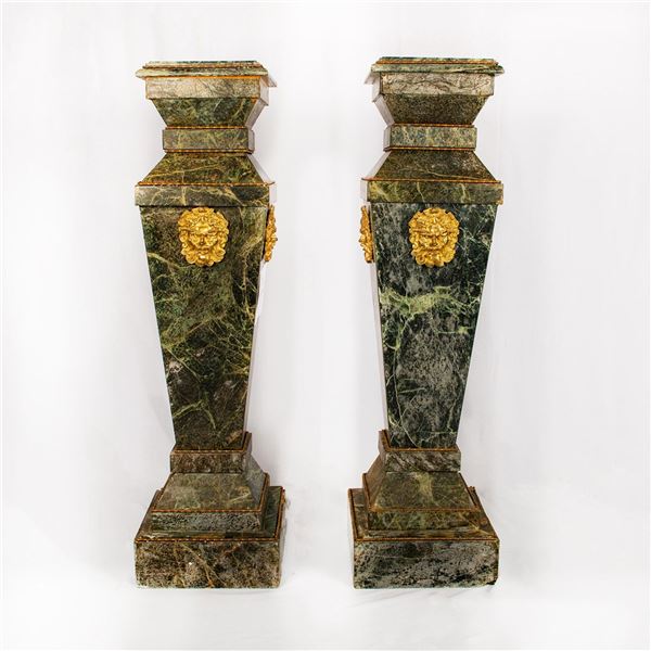 Pair of 19th Century French Marble Pedestals