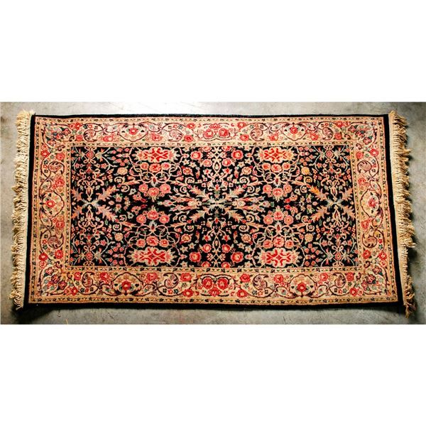 Small Rectangular Antique Rug, Handwoven