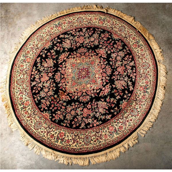 Medium Antique Handwoven Circular Rug
