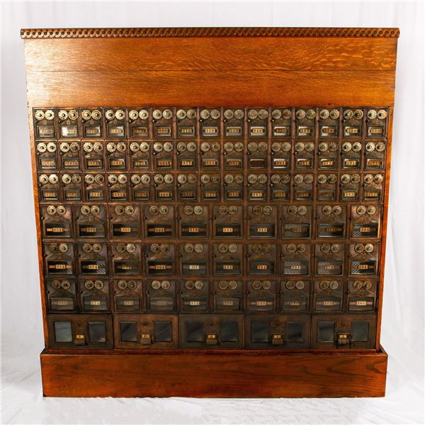 Vintage Post Office Pigeon Hole Cabinet