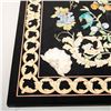 Image 4 : Hand Painted Coffee Table Top With Two Lucite Pillars