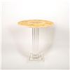 Image 1 : Vintage Marble Coffee Table Top With Lucite Pillar