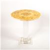 Image 4 : Vintage Marble Coffee Table Top With Lucite Pillar