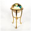Image 3 : Elegant Mother of Pearl Globe with Natural Stones Inlay