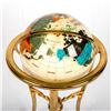 Image 4 : Elegant Mother of Pearl Globe with Natural Stones Inlay