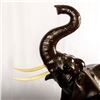 Image 5 : Large Leather Wrapped Elephant Sculpture