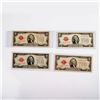 Image 2 : 4pc 1928 Two Dollars Legal Tender Notes