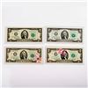 Image 2 : 4pc 1976 Two Dollars Federal Reserve Notes