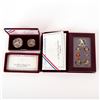 Image 1 : 2pc 1992 US Olympic Coins Prestige Set and 2 Coin Proof Set