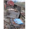 Image 1 : BIN OF STAKES & PART PALLET OF STAKES