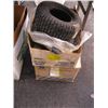 Image 1 : BOX WITH A NEW TIRE, NEW TUBES & LOT OF RUBBER CUT UP TUBES