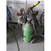 Image 2 : OXYACETYLENE TORCH SET WITH TANKS, CART, GUAGES, ETC.