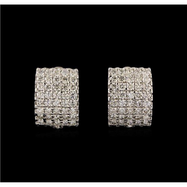 14KT White Gold 2.34 ctw Diamond Earrings