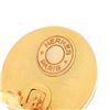 Image 5 : Hermes Green Leather Clip-on Earrings