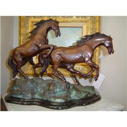 figural group of three horses in bronz #2303803