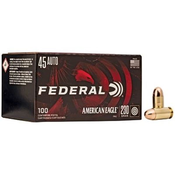 FED AM EAGLE 45ACP 230GR FMJ  100 Rds