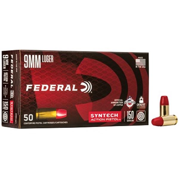 FED SYNTECH 9MM 150GR TSJ - 50 Rds