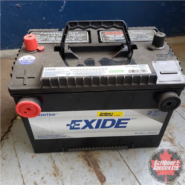 78ext Battery NEW Product - EXIDE BATTERY : Sprinter (Auto/Truck/SUV) Part #S-78DT ...