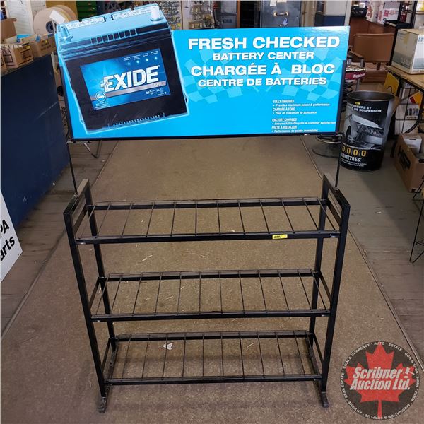EXIDE Battery Store Display Rack (53