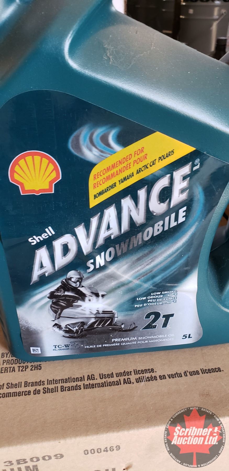 NEW Product - OIL: SHELL Advance Snowmobile 2T (5 Litre : 3 JUGS TOTAL)