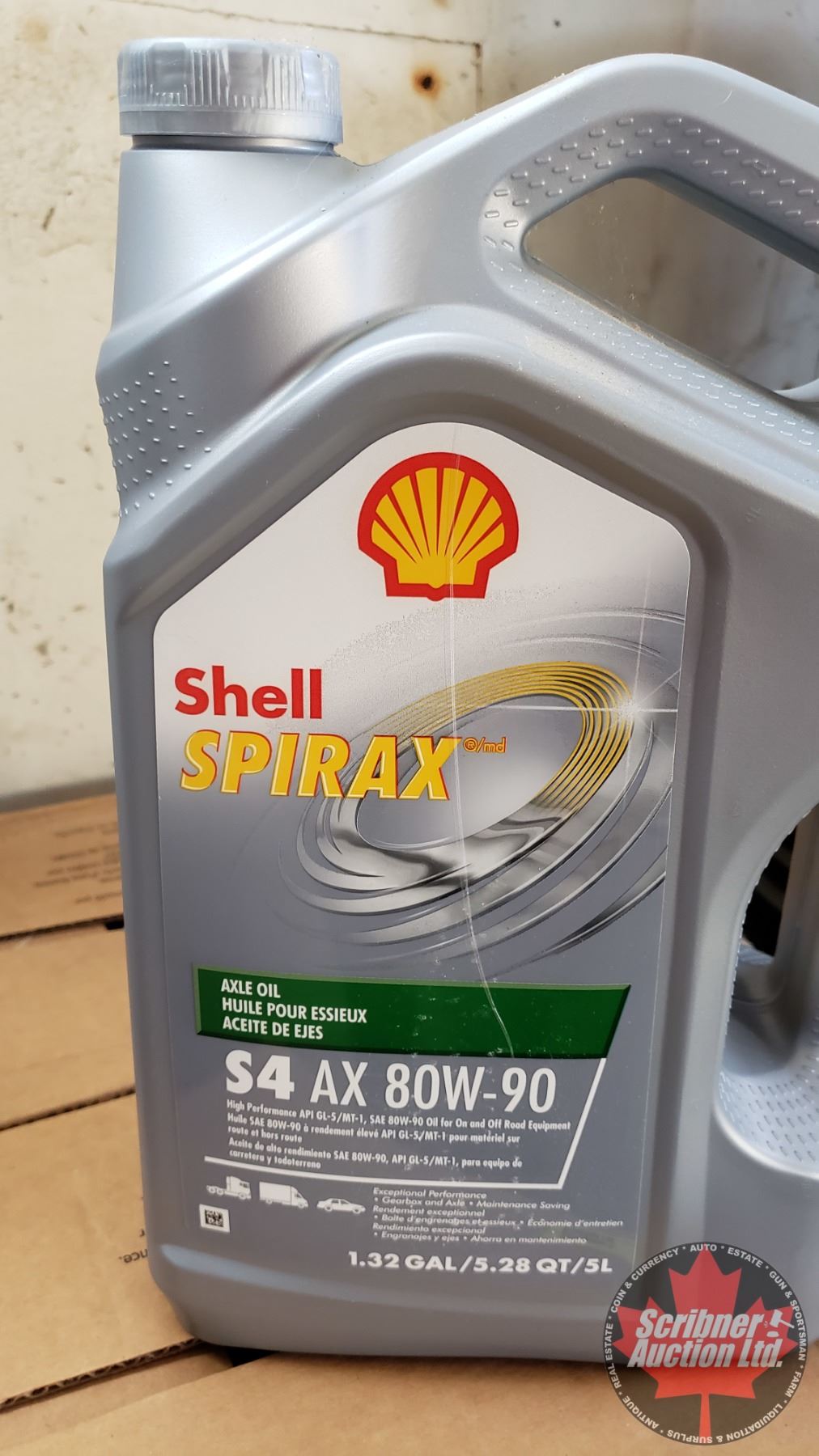 Shell Ax 6 NEW Product: SHELL Spirax Axle Oil (S4AX) 80W-90 (5 Litre : 12 JUGS TOTAL)