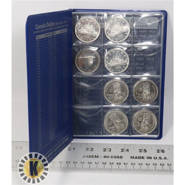 8 CANADIAN SILVER DOLLARS