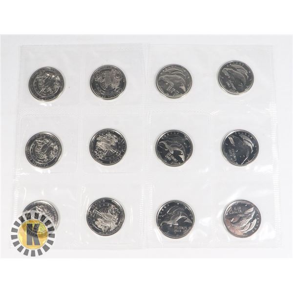 CANADIAN 12 COIN 2013 ARCTIC EXPEDITION