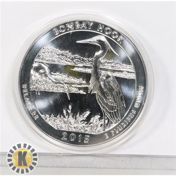 5-OZ 2015 SILVER AMERICA THE BEAUTIFUL COIN