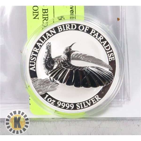 1 OZ. 2018 BIRDS OF PARADISE SILVER COIN