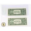 Image 2 : TWO 2013 L USA $1 BANK NOTES