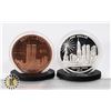 2010 SILVER PLATED FREEDOM TOWER, 1 OZ COPPER TWIN