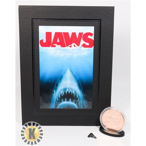 1 OZ JAWS-MEGALODON COPPER ROUND
