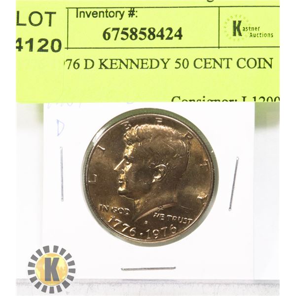 1776-1976 D KENNEDY 50 CENT COIN
