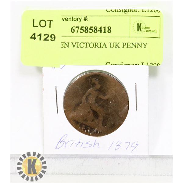 1879 QUEEN VICTORIA UK PENNY