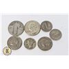 Image 1 : LOT OF 7 ASSORTED SILVER US COINS
