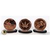 Image 1 : THREE 1-OZ COPPER ASSORTED