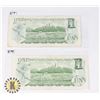 Image 2 : TWO CANADIAN 1973 ONE DOLLAR BANK NOTES