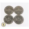 Image 1 : FOUR 1968 CANADIAN NICKLE DOLLARS