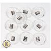 Image 1 : LOT OF 10 FINE SILVER 1G BARS IN CAPSULES