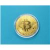 Image 1 : 2)  GOLD TONE ENCAPSULATED BITCOIN