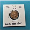 Image 1 : 12)  US 1902 INDIAN HEAD PENNY.