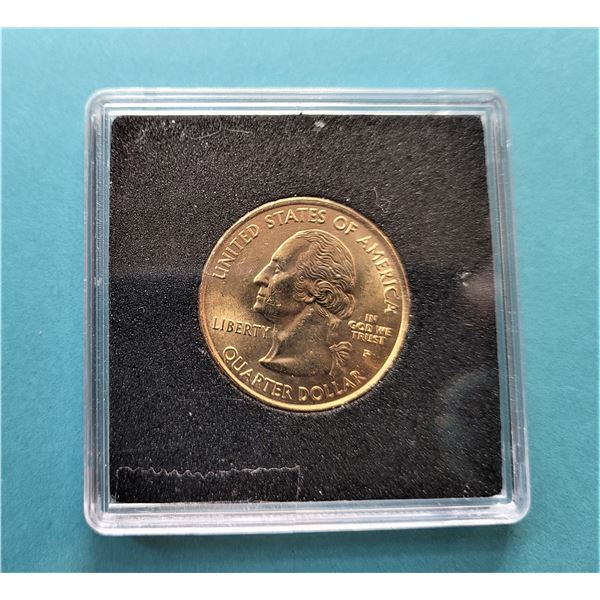 11)  ENCAPSULATED US 2001 GOLD PLATED NEW