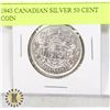 Image 1 : 1943 CANADIAN SILVER 50 CENT COIN