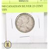 Image 1 : 1948 CANADIAN SILVER 25 CENT COIN