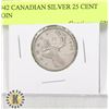 Image 1 : 1942 CANADIAN SILVER 25 CENT COIN