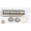 TUBE OF 1962 CANADIAN NICKELS