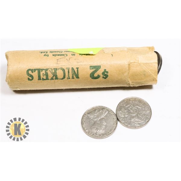 ROLL OF 1931 CANADIAN NICKELS