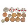 BAG OF MIXED CANADIAN COINAGE INCLUDING ONE SILVER