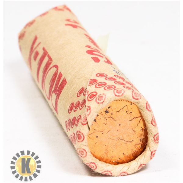 ROLL OF CANADIAN PENNIES MARKED 92/93